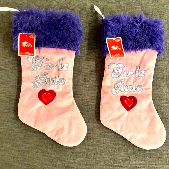 NWT Girlz Rule Holiday Stockings-2 - Picture 4 of 7